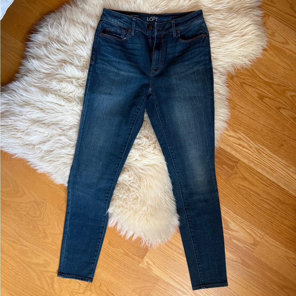 Ann Taylor Women's Dark Blue Skinny Jeans
